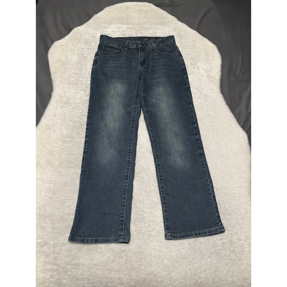 TK Axel Mens Slim Straight Blue Denim‎ Jeans Size 30x30 Pants Stretch